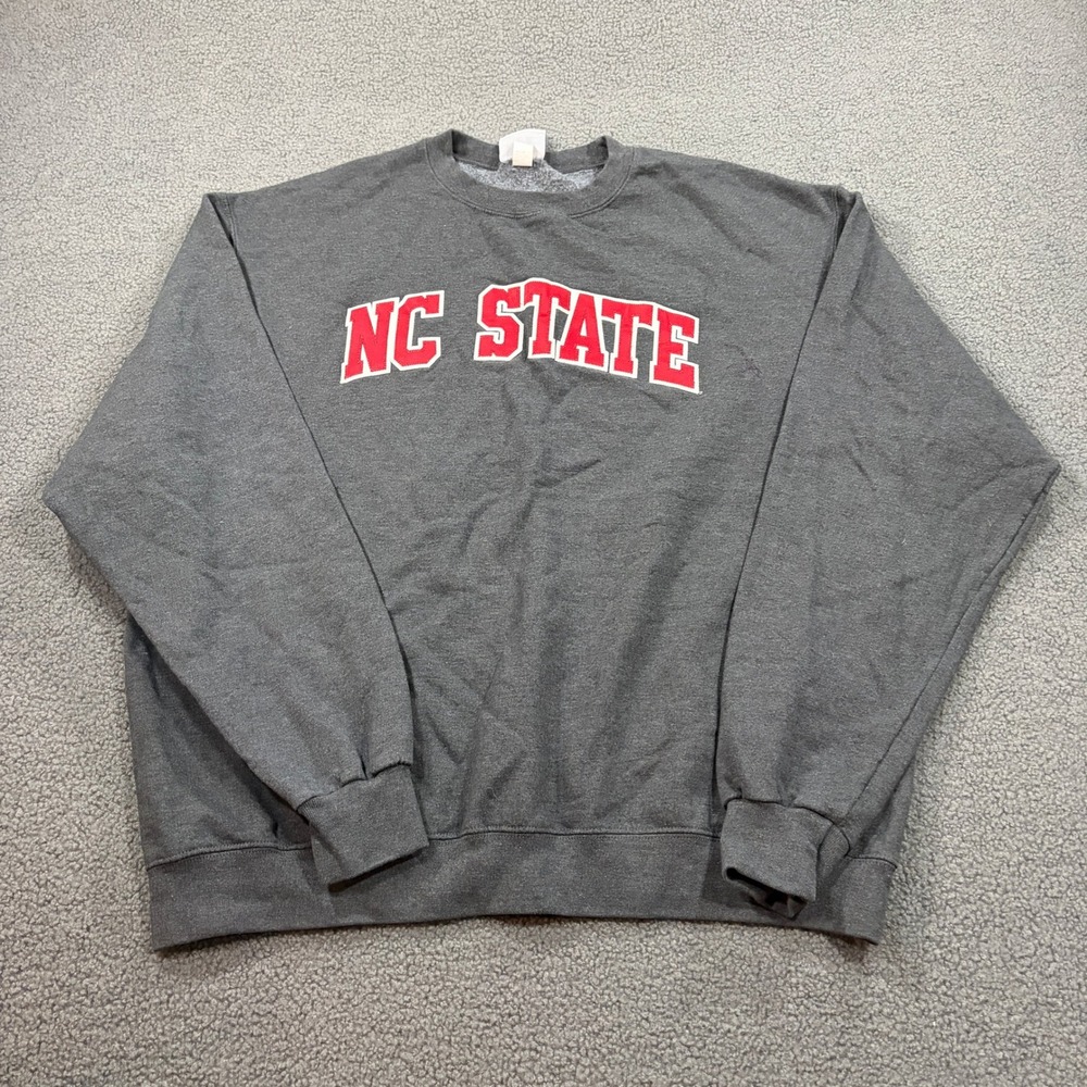 Champion Sweatshirt Mens XL Gray NC State Wolfpack Eco Authentic Pullover Crew